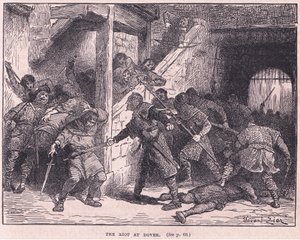 Mellakka Doverissa vuonna 1051 jKr tekijältä Francois Edouard Zier